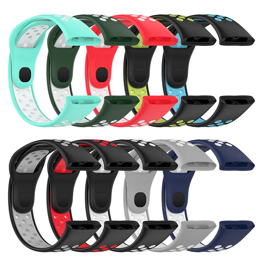 Sport Silicone Strap For Redmi Watch 3 Smart Watch Band Two-Color Bracelet Watchband