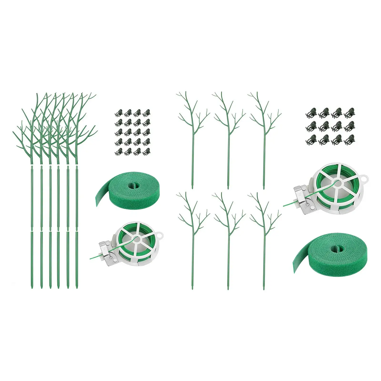 Garden Trellis for Climbing Plants Vegetables with Orchid Clips Twist Ties Plant Stake Support Stick