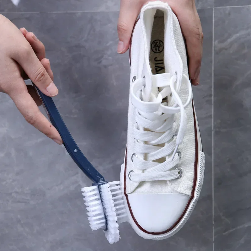 New Household Multifunctional All-round Five-sided Shoe Washing Brush Plastic Long-handled Soft-bristle Shoe Brush Cleaning Bush