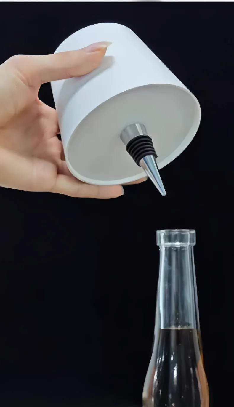 AITHEA LED Rechargeable Wine Bottle Lamp Touch Control of 3 Colors and Stepless Dimming Table Lamp Night Light