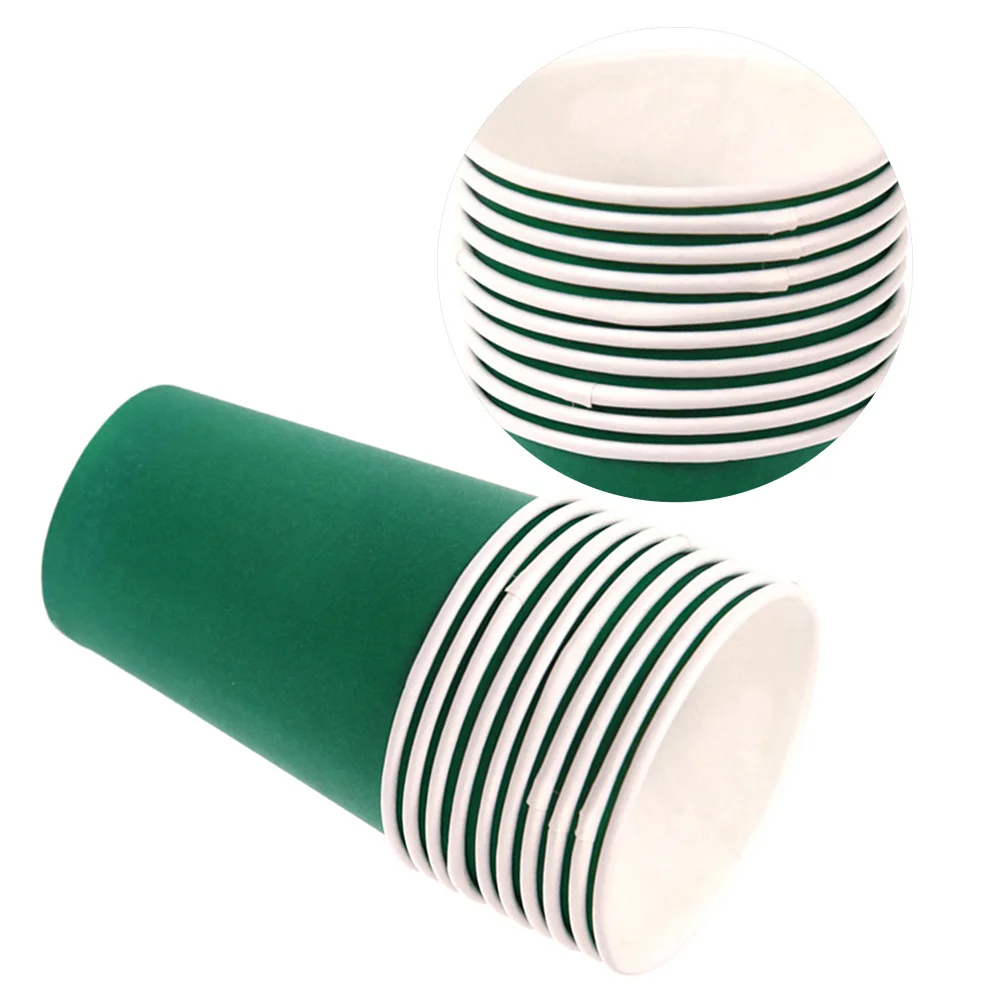 Gobelets en papier colorés écologiques, 100 pièces, épais, matériel d'art artisanal pour enfants de la maternelle, gobelets en papier créatifs pour fête