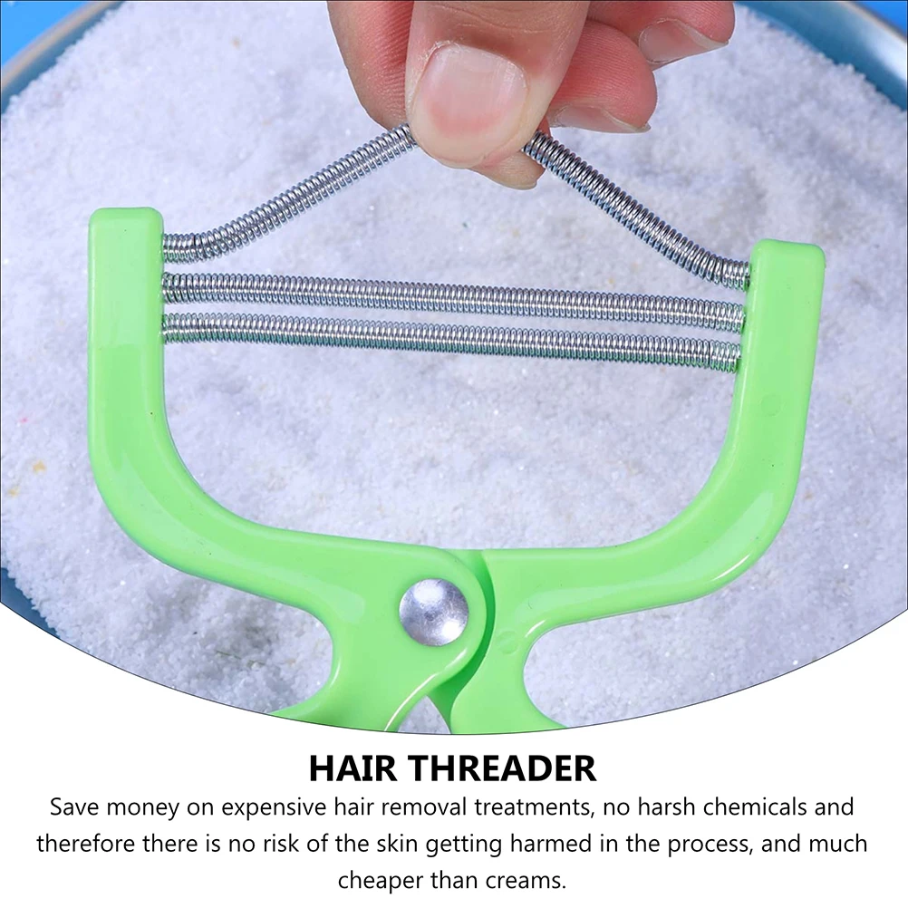 

2pcs Facial Hair Remover Manual Threading Device Face Hair Removal Smooth Skin Reusable Epilator Lips Eyebrows