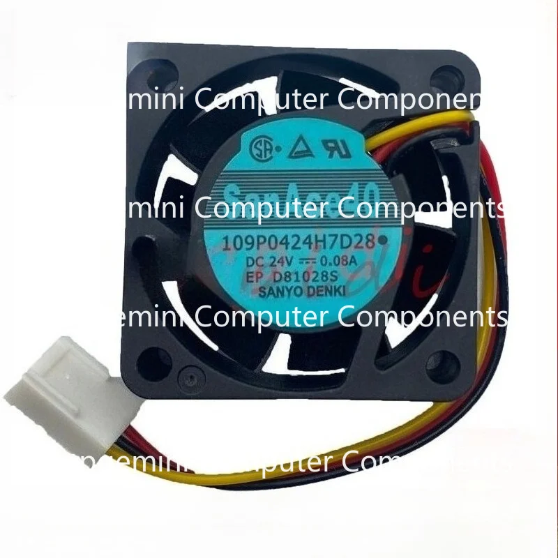 

ZZZ For Sanyo SanAce40 109P0424H7D28 24V 0.08A 40*40*15mm Inverter Cooling Fan 3 Pin