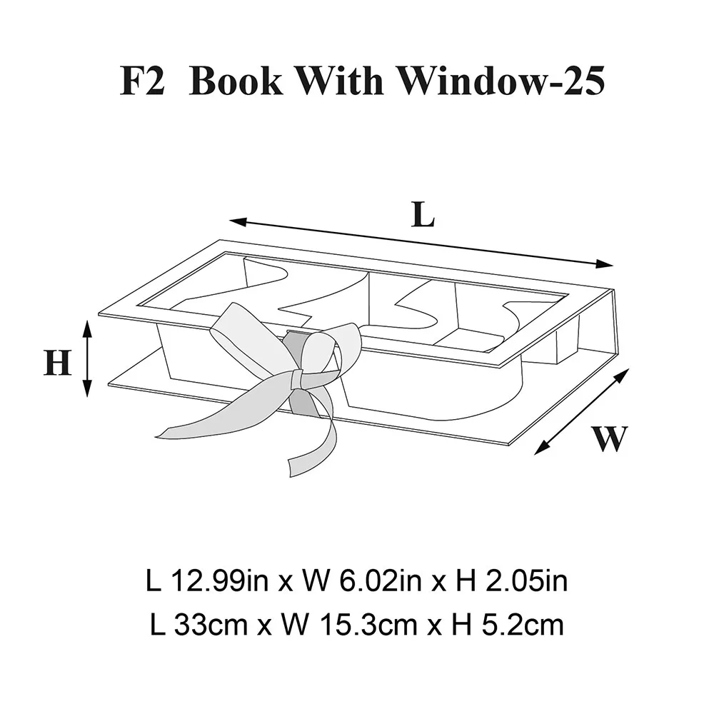 Happy Birthday Packaging Boxes 25 Years old Letter Shaped Luxury Cardboard Gift Box