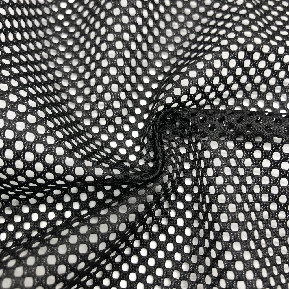 Black Net Fabric Multifunction Honeycomb Mesh Fabric For Sewing Car Cushion Knit Lining Apparel Cloth by half meter 50x160cm