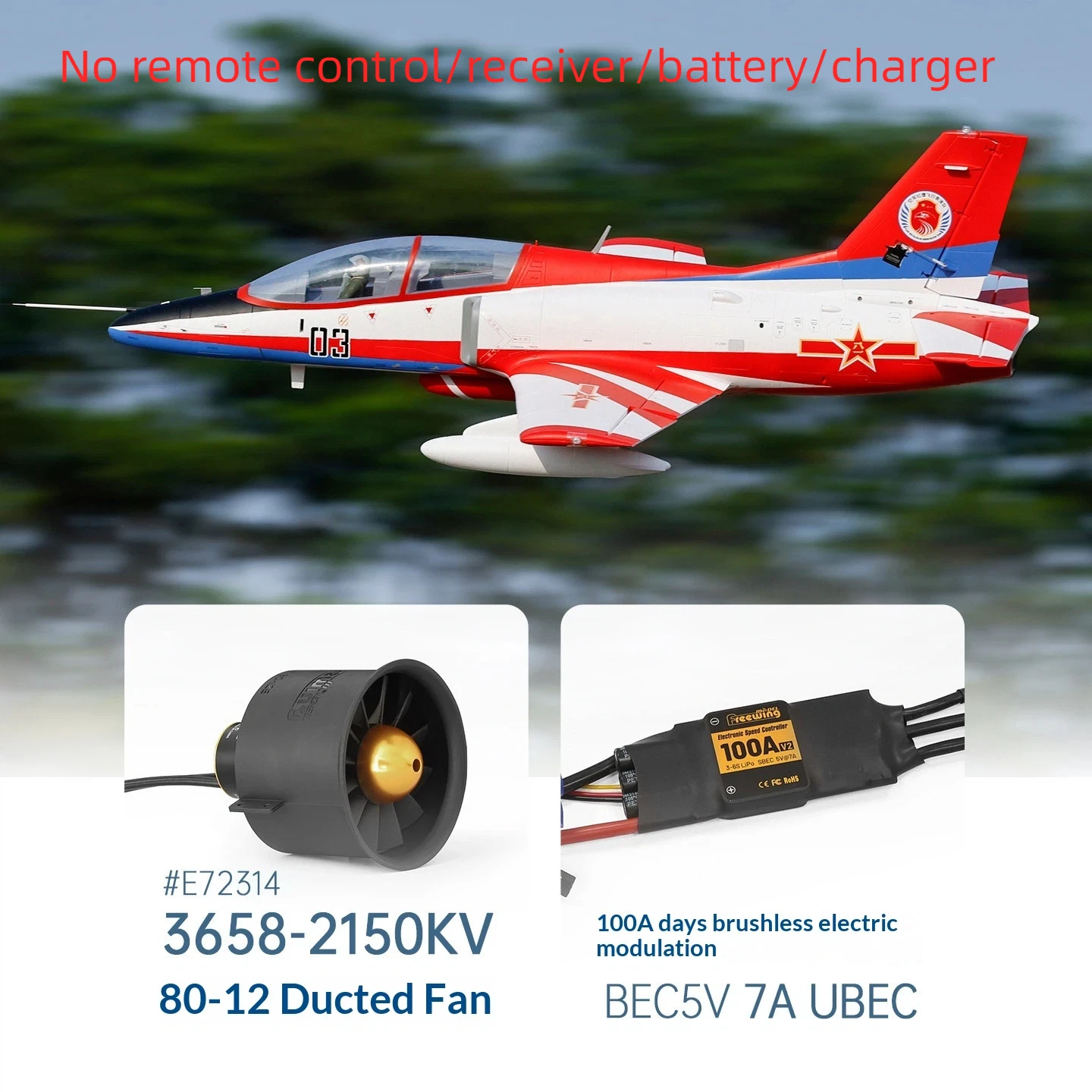 Freewing 70/80mm Jl-8 K-8 Flyway Assembly Fixed Wing Model Aircraft Training Aircraft Flight Show Team Painting image 3