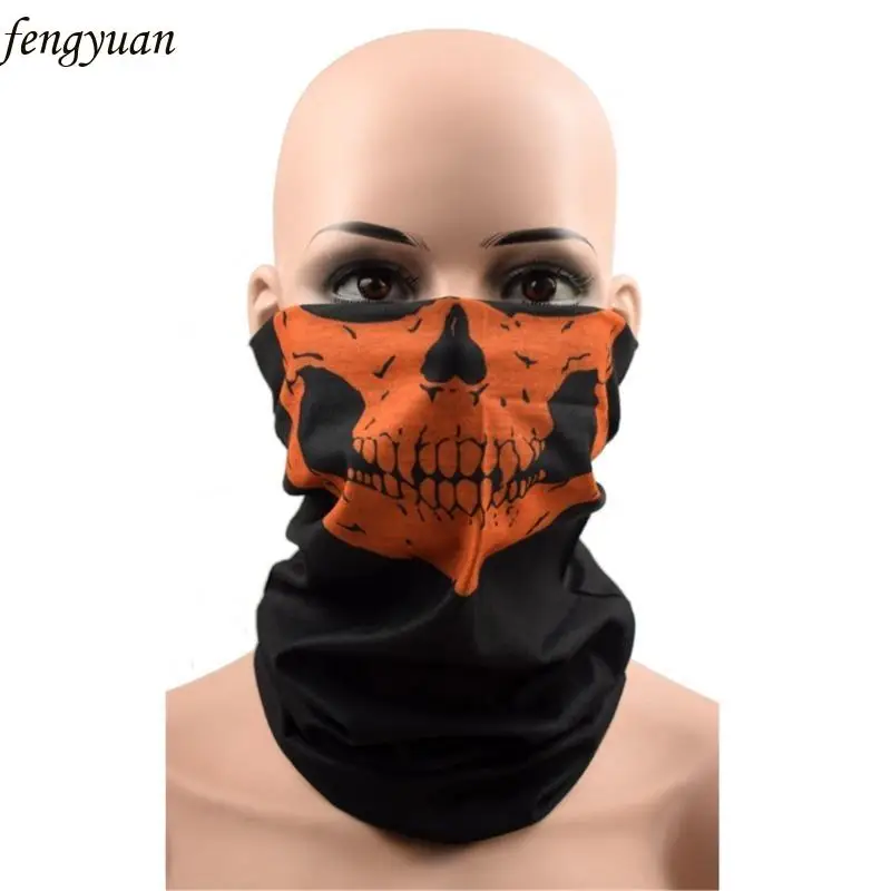 

B2QE Halloween Theme Neck Gaiter Face Covering For Outdoor Cycling Hiking And Running