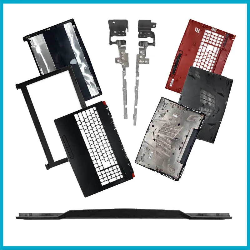 LCD Back Cover Front Bezel Palmrest Bottom Case For AU GL63 8RC 8RD 8RE 8SD 8SE 9SC 9RD MS-16P4 16P5  Hinges Housin LCD Backg