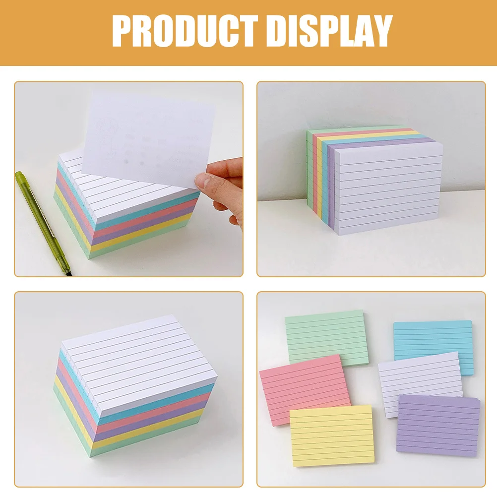 300 قطعة بطاقة الفهرس المفكرة من جانب واحد بطاقات تعليمية مبطنة أفقية للدراسة امتحان الإعدادية مكتب منظمة ملاحظة بطاقات