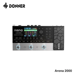 Donner Arena 2000 Multi-effect Pedal 278 Effects IR AMP Drum Looper MIDI In Effector with Softwear APP for Electric Guitar