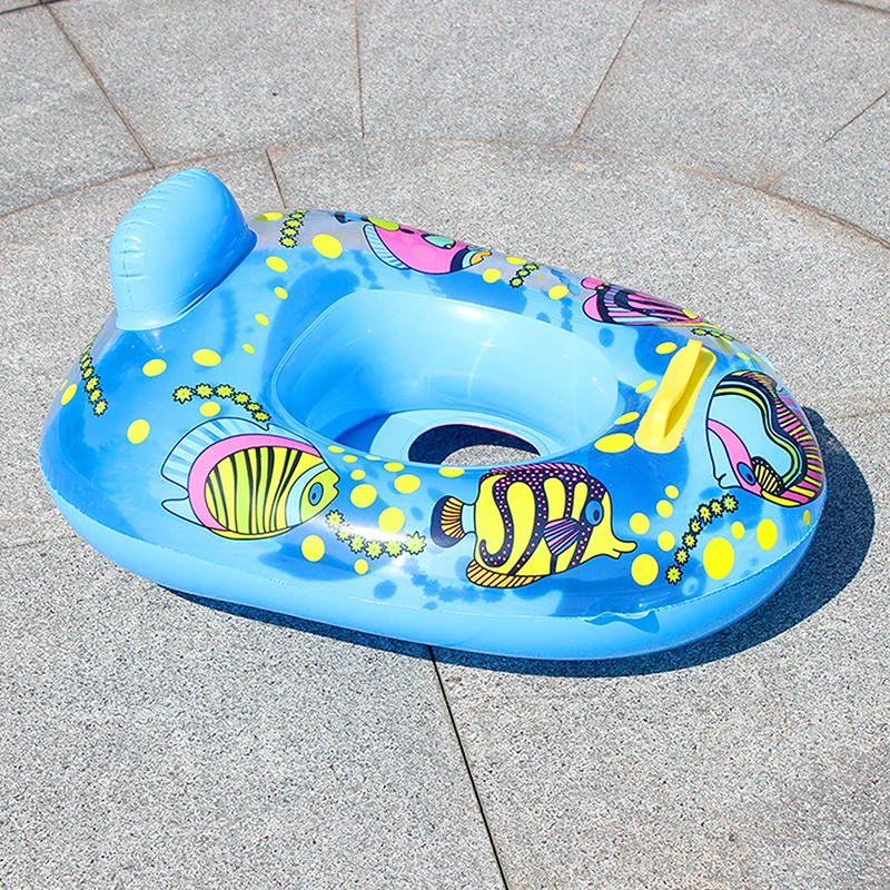 Inflatable Swimming Rings Baby Water Play Games Seat Float Boat Child Swim Ring Accessories Water Fun Pool Toys