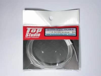 Top Studio 2.0mm Transparent Heat Shrink Tubing TD23054 Modifying and Assembling Model Accessories