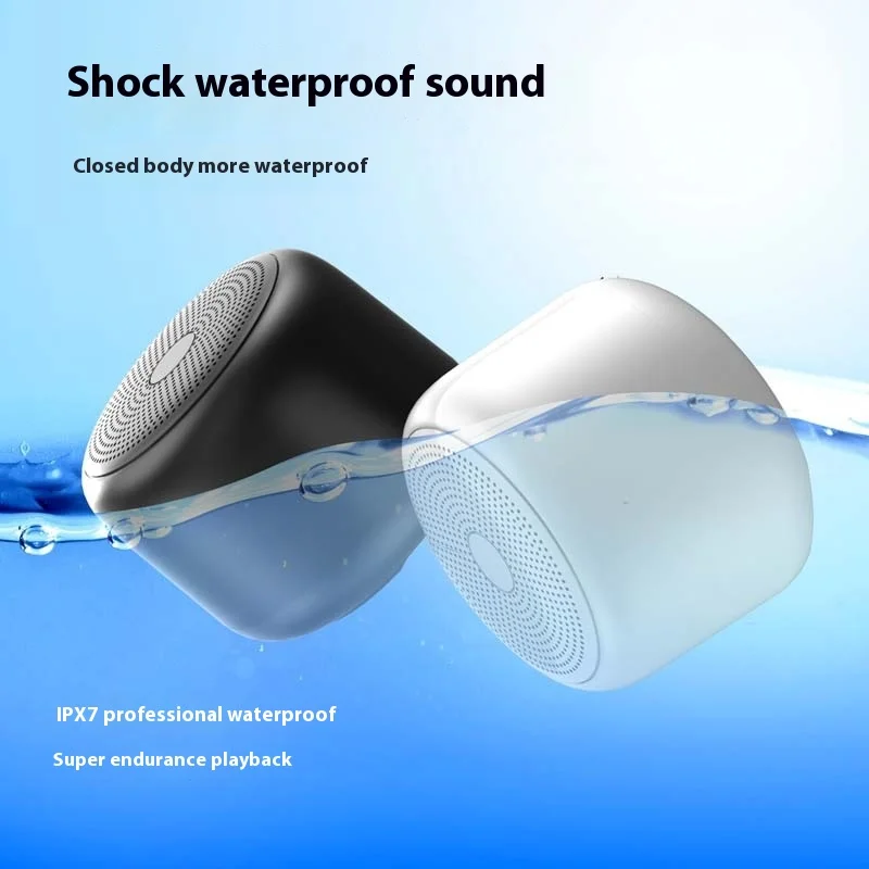 Bluetooth Small Speaker IPX7 Waterproof Outdoor Portable Mini Gradient Wireless Audio Neutral Gift Can Be Customized Logo