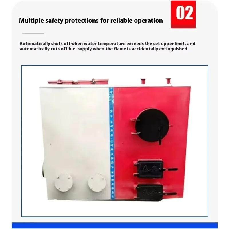 Fully Automatic Horizontal CNC Reverse-Burning Atmospheric Boiler Coal-Fired Steam Generator for Floor Heating Water Tube