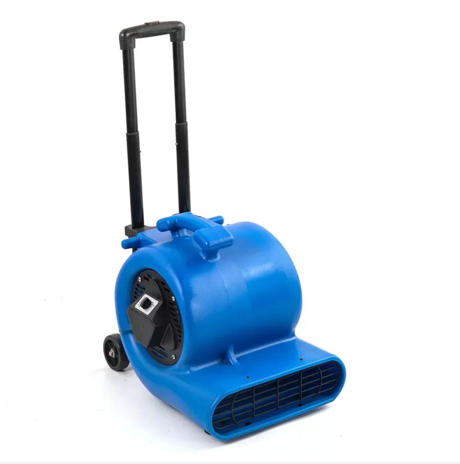 1HP 4000CFM Carpet Dryer Floor Blower Fans Air Movers With Handle and Wheel Kit