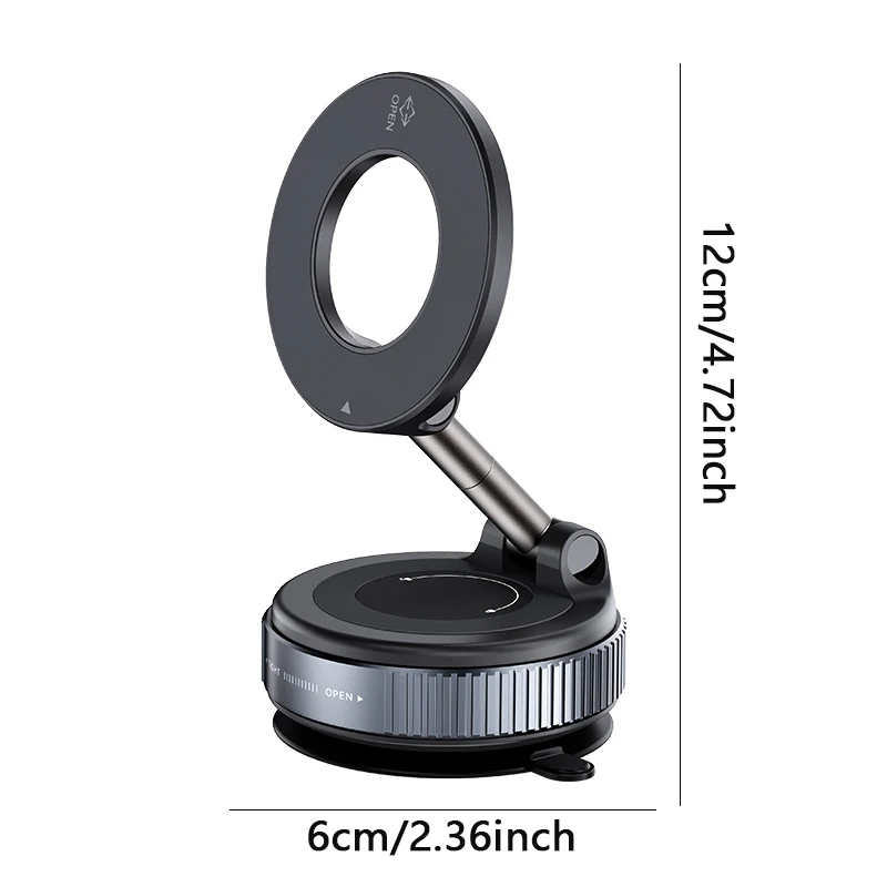 

Автомобильный держатель для телефона, механическая вакуумная присоска, поворот на 360° ° Сильный магнитный адсорбционный кронштейн, универсальная навигационная подставка