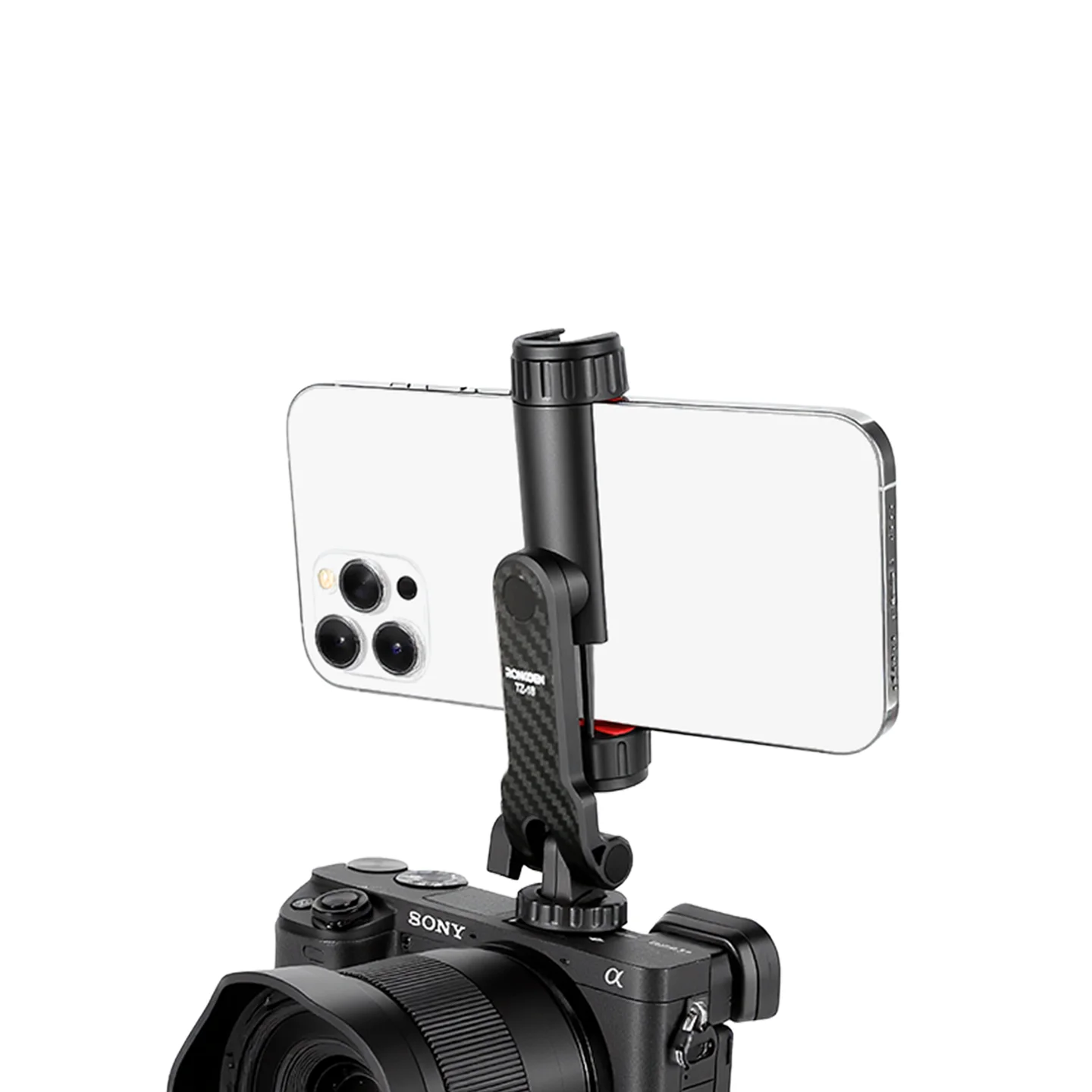 Ronkoen TZ-18 For Samsung iPhone Xiaomi Cellphone Universal 360° Mobile Phone Clip Holder for 1/4 Screw Tripod Mount Adapter Sa1207a8d5cd1460cbba48c831594e320I