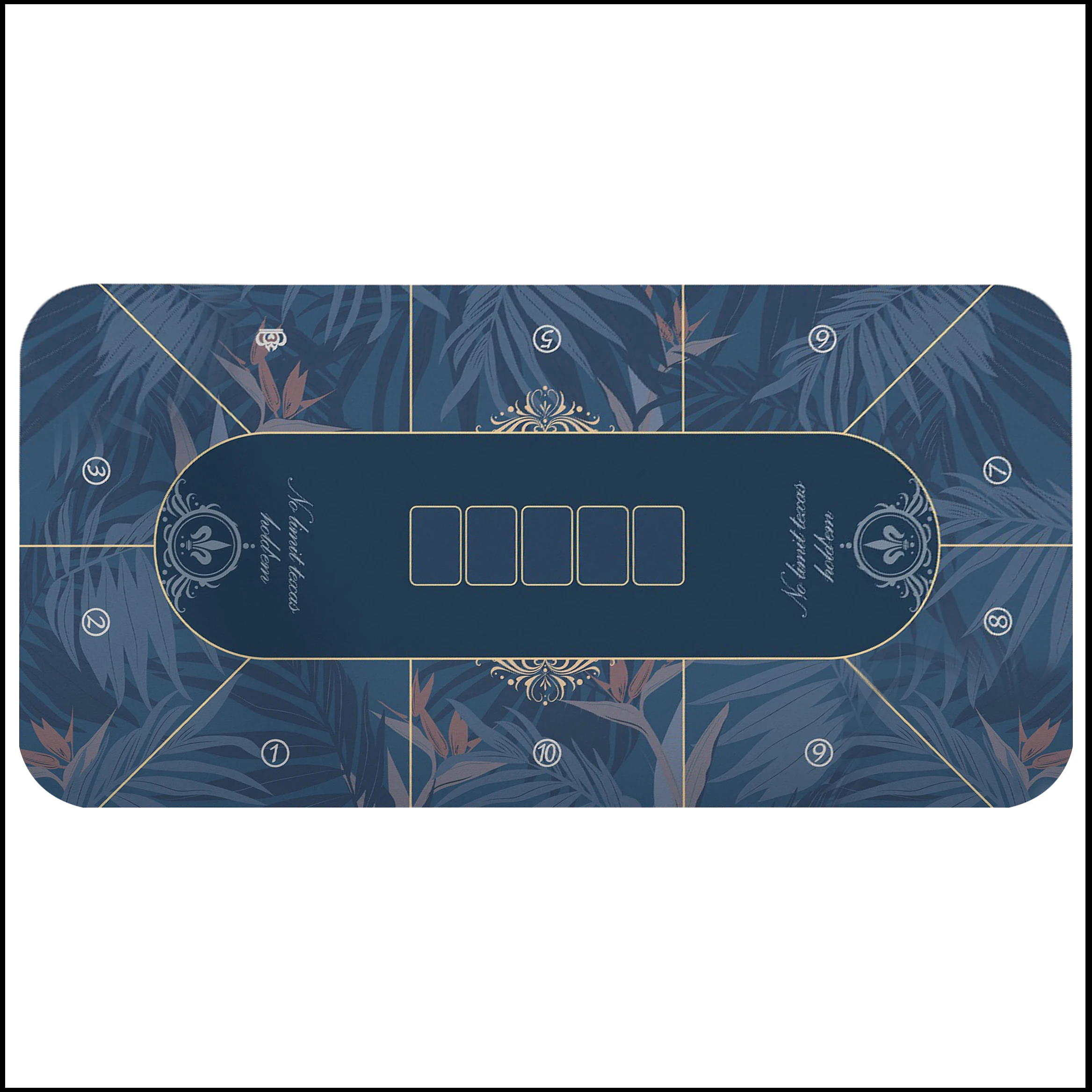120x60cm/180x90cm Texas Hold 'em poker game table mat large-sized rubber table mat for party card games