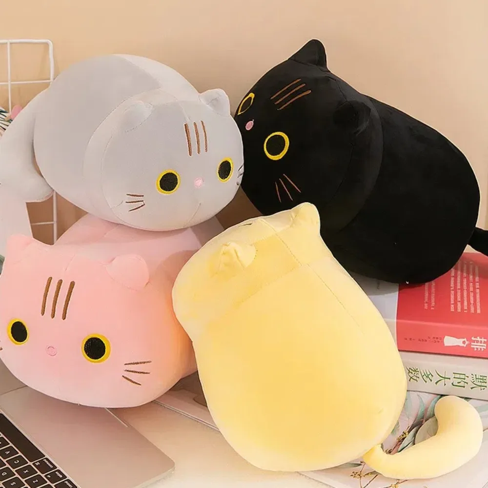 Jouet en peluche chat doux et mignon, animaux en peluche, cadeaux, oreiller, décoration de maison, coussin de canapé, maison