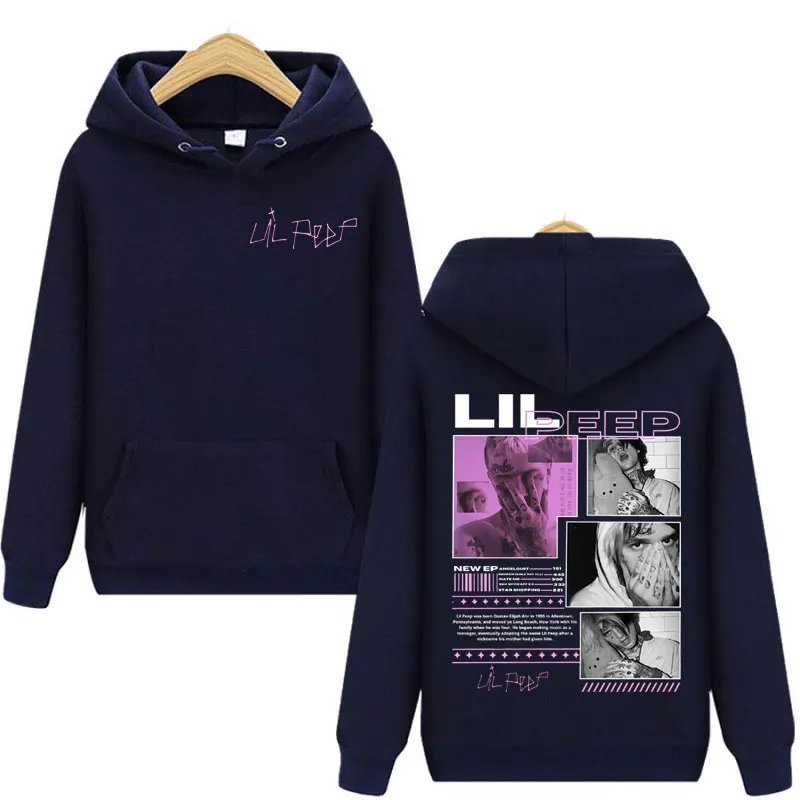 Rapper Lil Peep Merch Hoodies Harajuku Hip Hop Pop Music Hooded Sweatshirts Men Women Clothing Fashion Y2k Oversized Pullovers