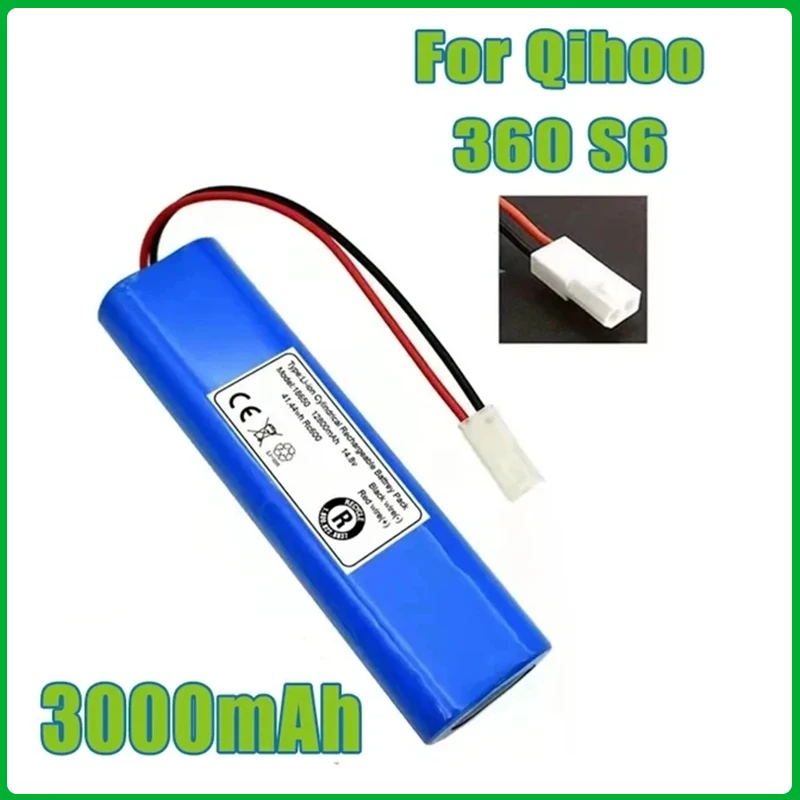 

Suitable For Qihoo 360 S6 Robot Vacuum Cleaner. 14.8V. 12800mAh Spare Battery Pack Or Better.