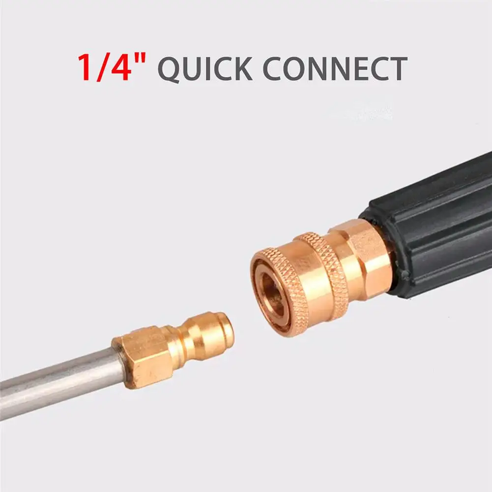 17 Cm Degrees Curved Nozzle Extension Rod 1/4 Quick Connect Power High Pressure Washer 30 Drgee 90 Drgee U-shaped Spray Nozzle