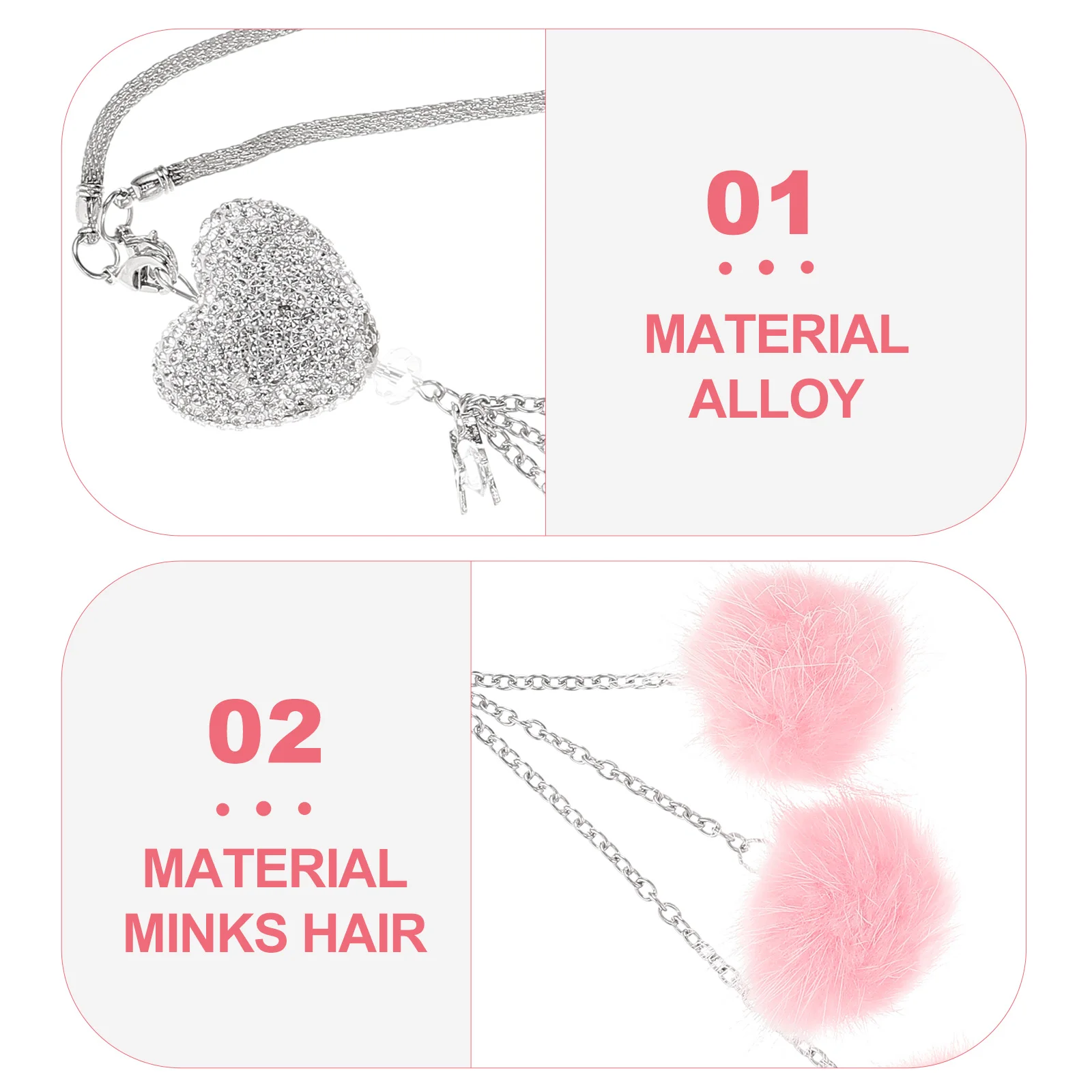

Rearview Shaped Tassel Car Decor Rearview Mirror Decoration Artificial Crystal Random Color Stylish Craftsmanship