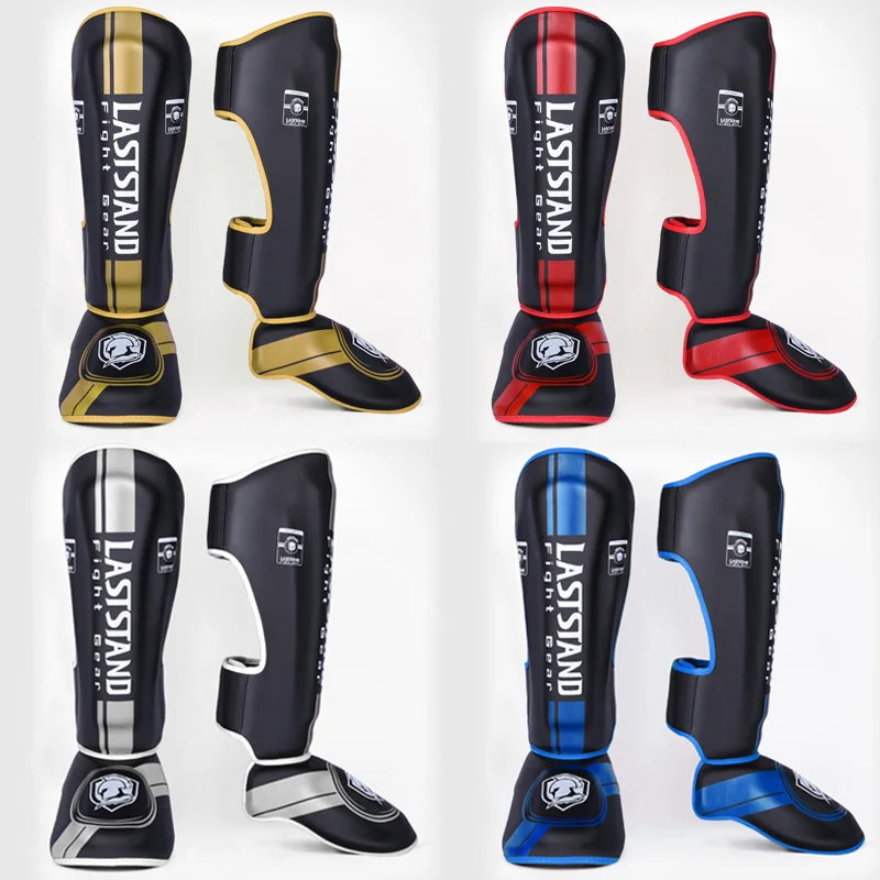 

1Pair Boxing Shin Guards Instep MMA Ankle Support Men Women Kickboxing Equipment Karate Protectors Sanda Muay Thai Leggings