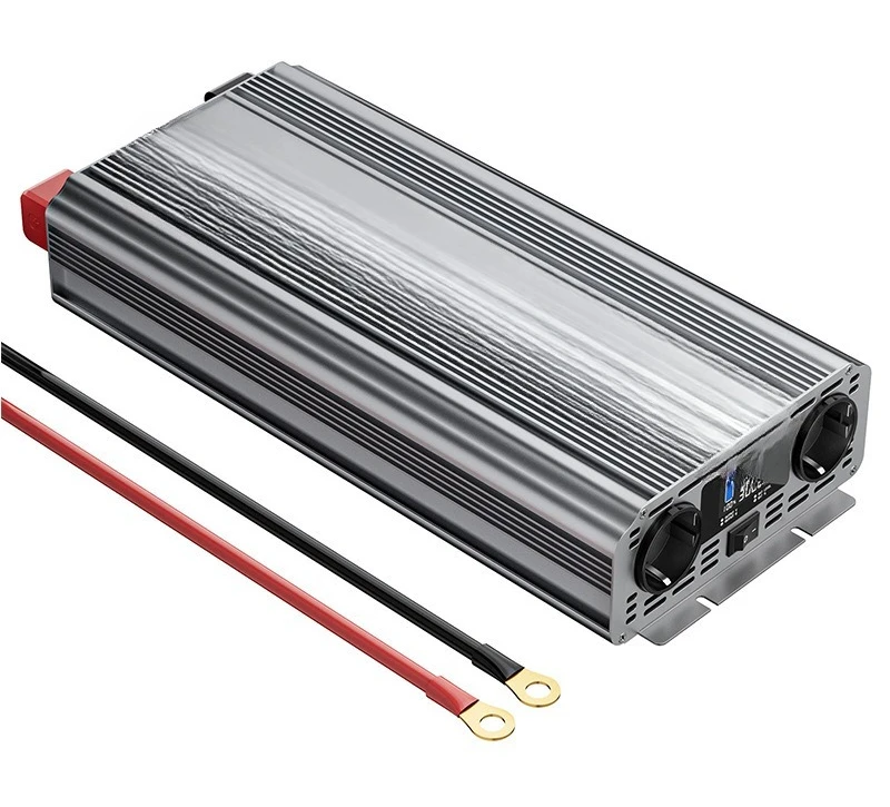12V to 220V with display dual European inverter power converter booster