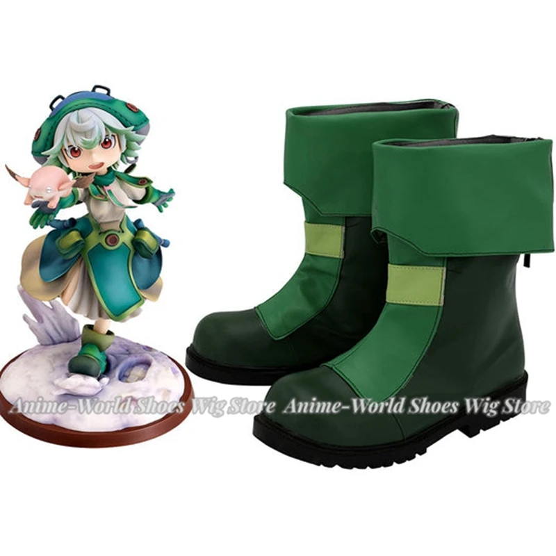 Anime Made in Abyss Prushka Boots Leather Shoes Custom Made Cosplay Shoes