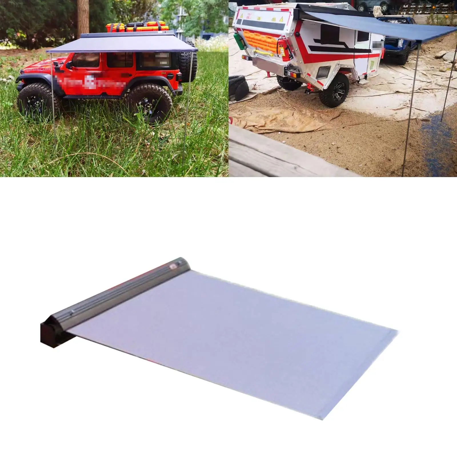 Awning Side Tent Shelter for 1/10 SCX10 TRX4 RC4WD tRX4 RC crawler car upgrade parts for RC car RC Truck models