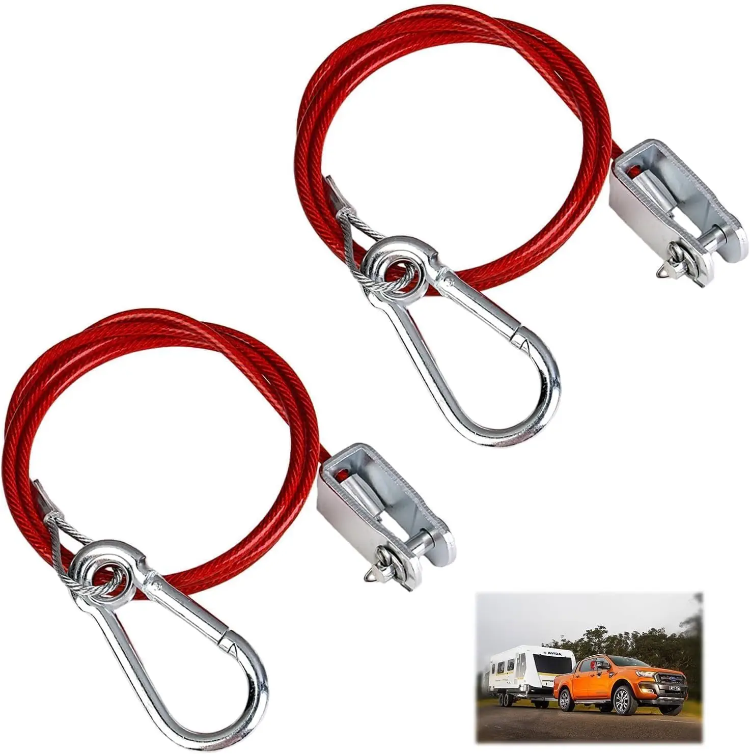 

Усиленный прочный трос-тормоз из нержавеющей стали для прицепов-караванов, комплект аксессуаров для тормозной системы