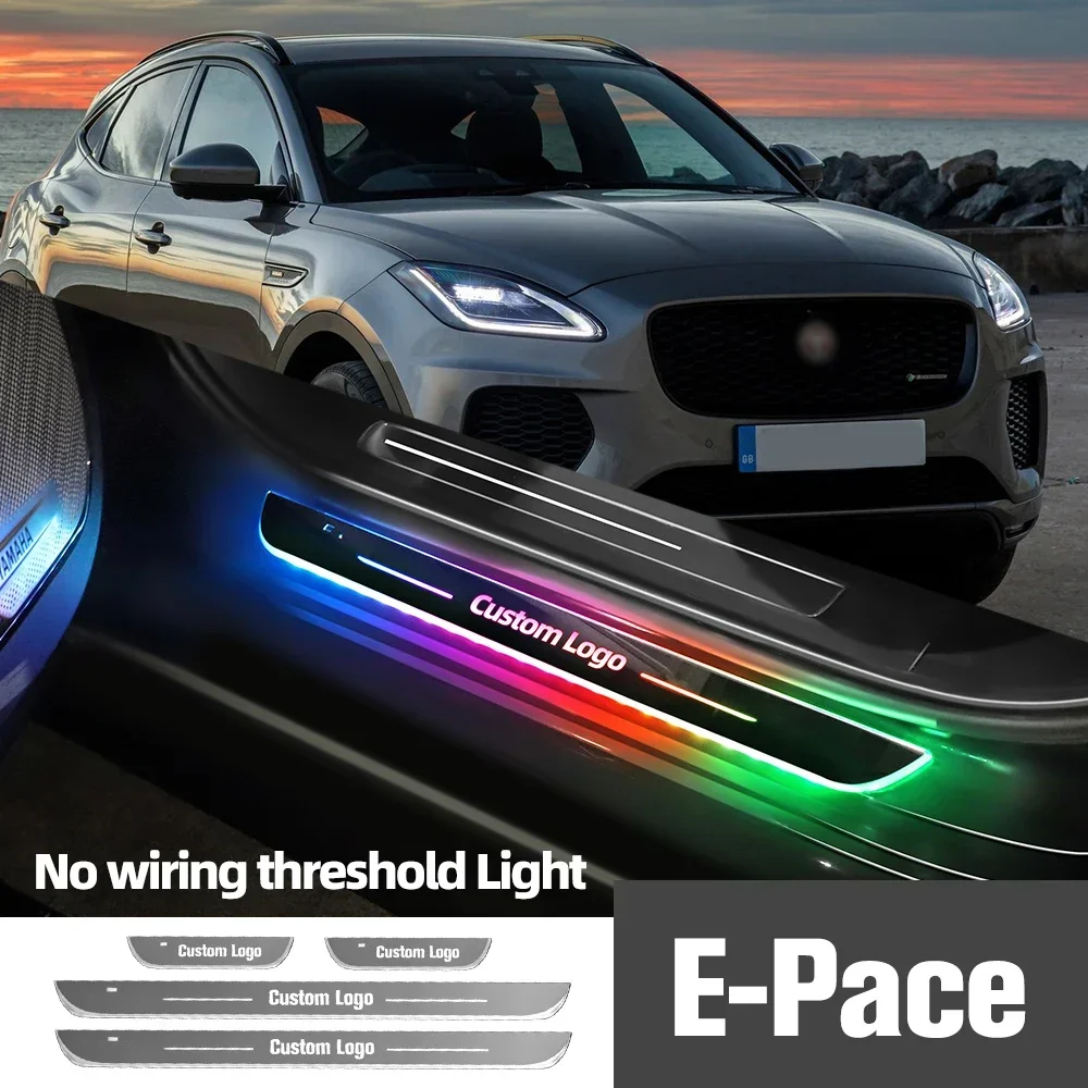 

For Jaguar E-Pace E Pace X540 2017-2023 Car Door Sill Light Customized Logo LED Welcome Threshold Pedal Lamp Accessories