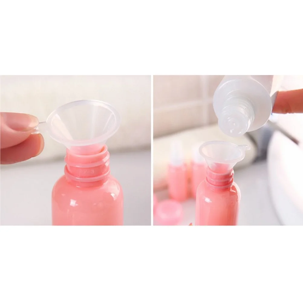 

9Pcs Travel Bottle Set Refillable Plastic Lotion Shampoo Container Portable for Trip Camping Toiletries Empty Bottles Kit