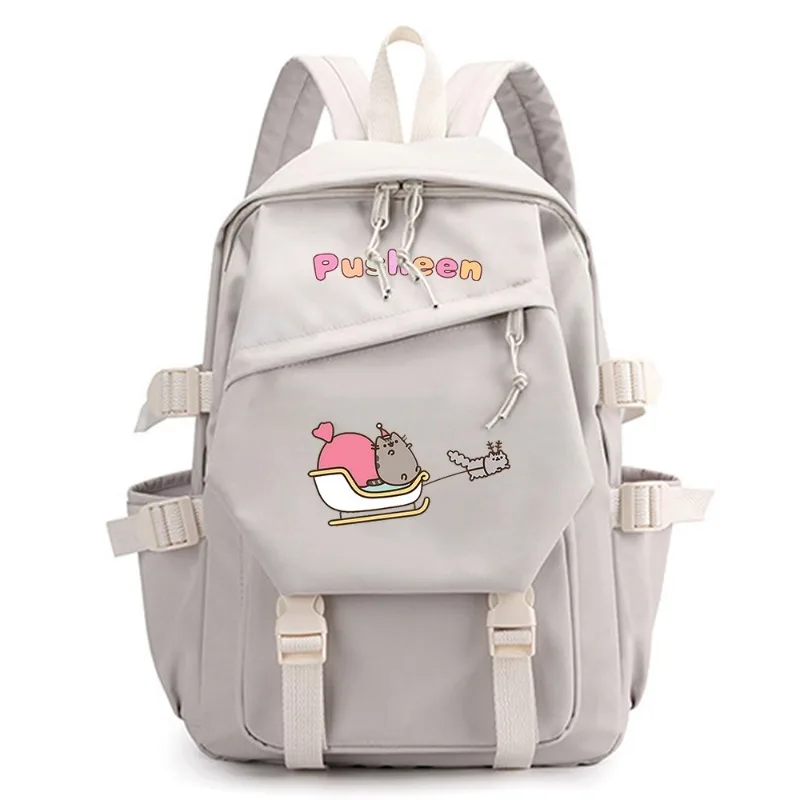 Pusheen Backpack Anime Student Travel Large Capacity Waterproof Wear Resistant Cartoon Cute Fashion Computer Notebook Bookbag