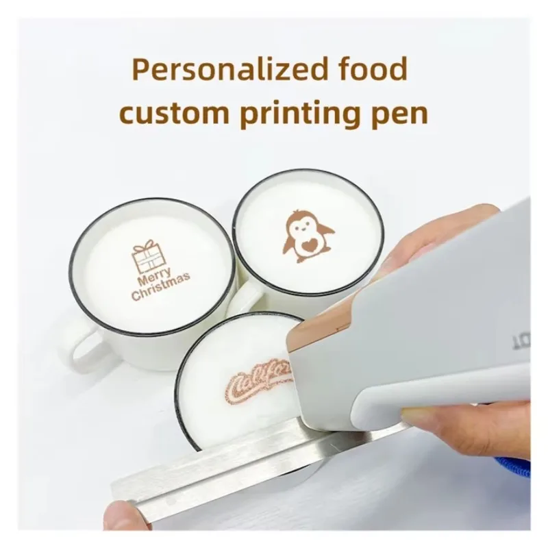 Factory Sell Portable PrintPen Edible Inkjet Pen, Custom DIY Food Printer for Bread Coffee Beer Latte Printing