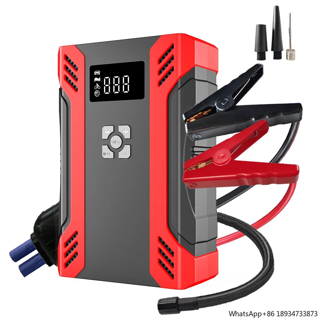 

5 in 1 Functions Portable Jump Starter with 150psi Air Compressor Jump Box Air Pump Car Jump Starter with Tire Inflator