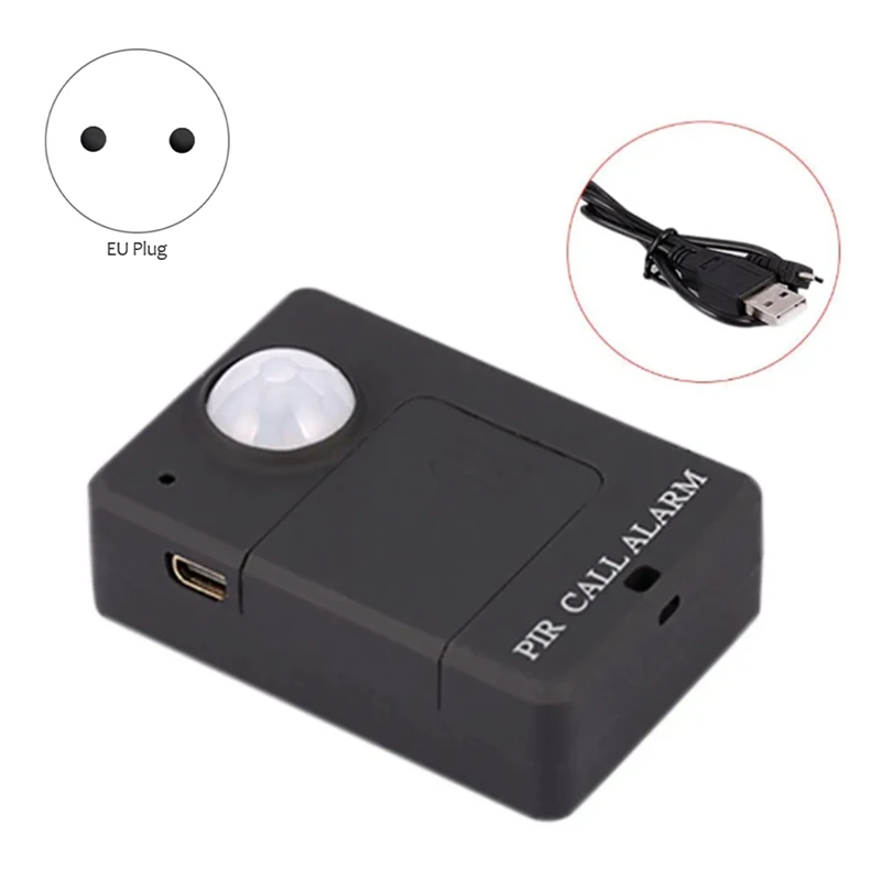 Mini alarma GSM con Sensor de movimiento, alarma inalámbrica infrarroja, Detector de movimiento antirrobo