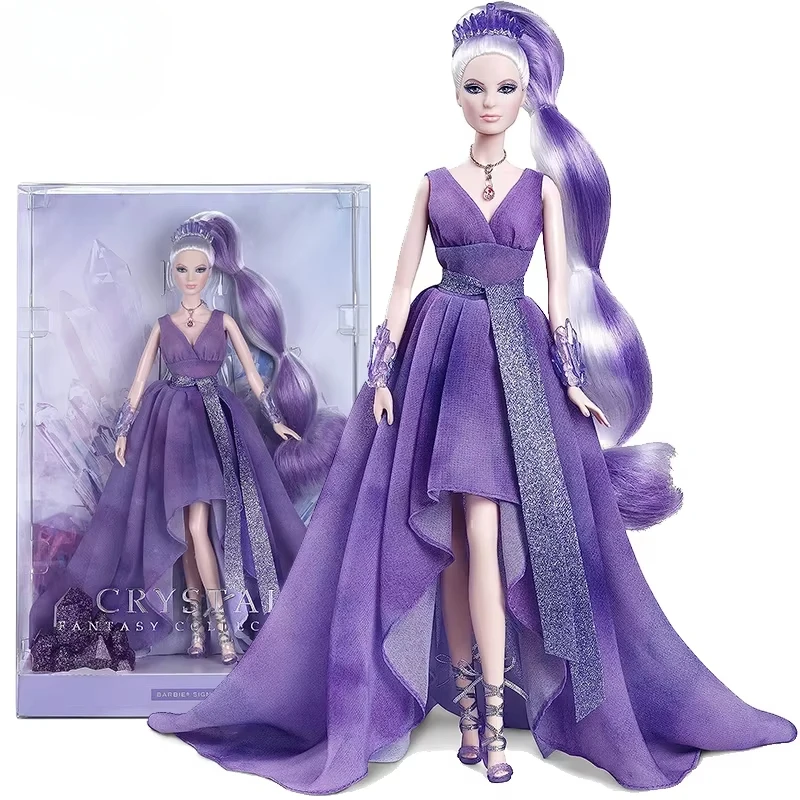 Original Barbie Signature Crystal Fantasy Amethyst Doll Platinum Hair Purple Gown Dress Up Accessories Toys for Girls Collection - AliExpress 26 Original Barbie Signature Crystal Fantasy Amethyst Doll Platinum Hair Purple Gown Dress Up Accessories Toys for Girls Collection - AliExpress 26