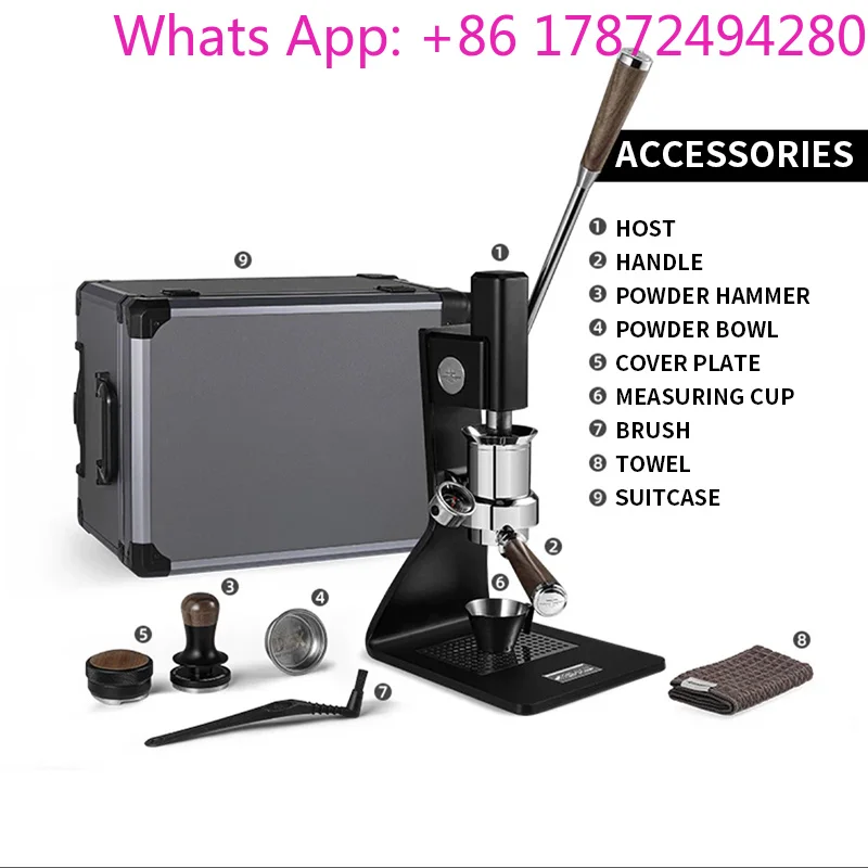 Manual Lever Espresso Maker 58mm Professional Variable Pressure Espresso Machine Portable Home Coffee Maker