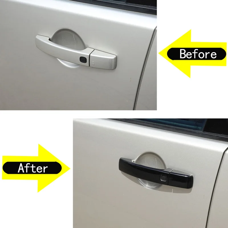 For Land Rover Discovery 4 LR4 Range Rover Sport Freelander 2 ABS Car Styling Car Door Handle Cover Sticker Car Exterior Parts