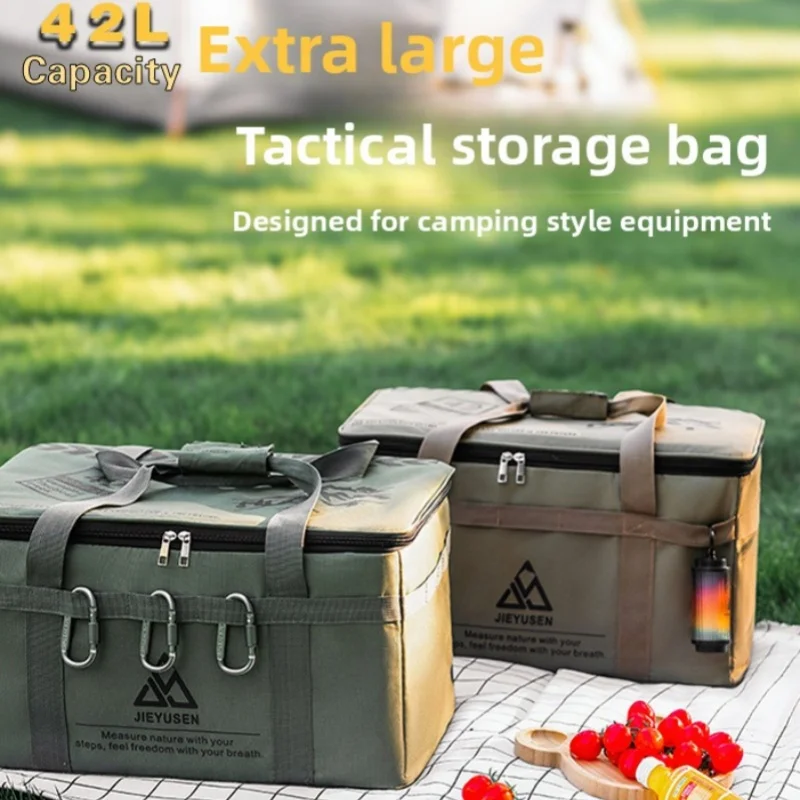 

Outdoor Waterproof Fishing Gear Storage Bag Picnic Storage Anti-collision Foldable Multi-functional Cassette Stove Storage Box