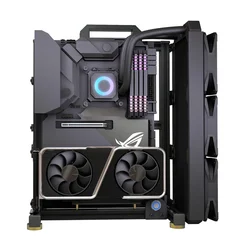 Modding EATX-funda abierta para PC, marco ITX MATX ATX, gabinete para jugadores, Enfriador de agua DIY, ordenador de escritorio, torre creativa de aluminio para juegos