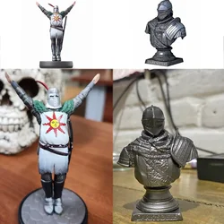 Dark Souls Solaire of Astora Figure Dark Souls Bust Statue Half-length Armor Scene Base Remake Action Figure Doll Toy Gifts
