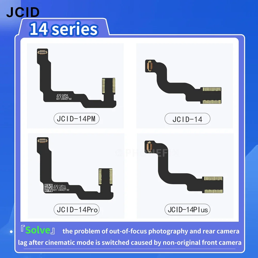 Sostituzione del cavo flessibile di riparazione della fotocamera anteriore JCID V1S PRO per iPhone 14-15 Pro Max che fissa i problemi di spegnimento della fotocamera anteriore