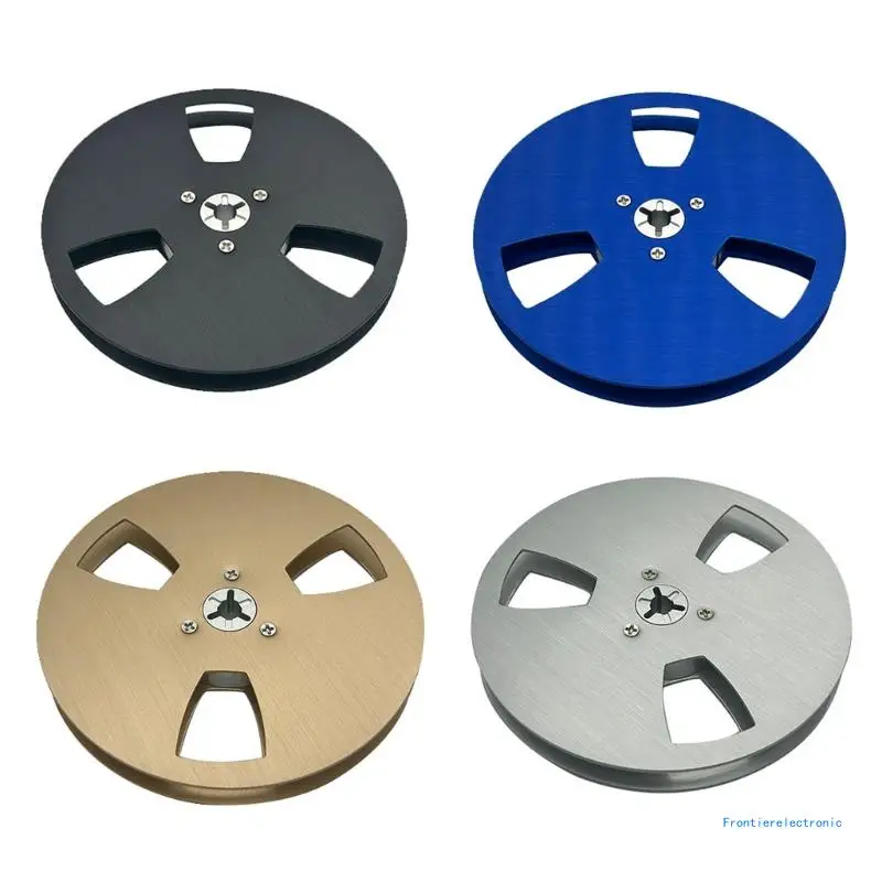 Universal 5 Inch Empty Tape Reel Aluminum Alloy 3 Holes Universal Open Reel Sound Tape Empty Reel Essential Accessories