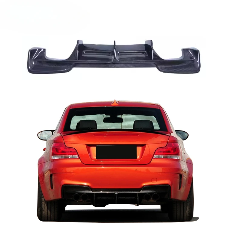 

for BMW 1 series E82 E87 1m carbon fiber car bumper front lip and rear diffuser