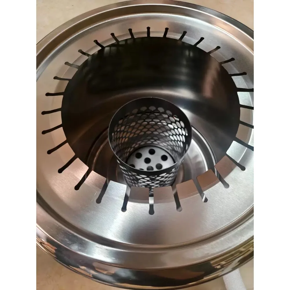 Stainless Steel Smokeless Barbecue Grill, Round Indoor/Outdoor Charcoal Hanging BBQ Grill for Home Backyard Camping