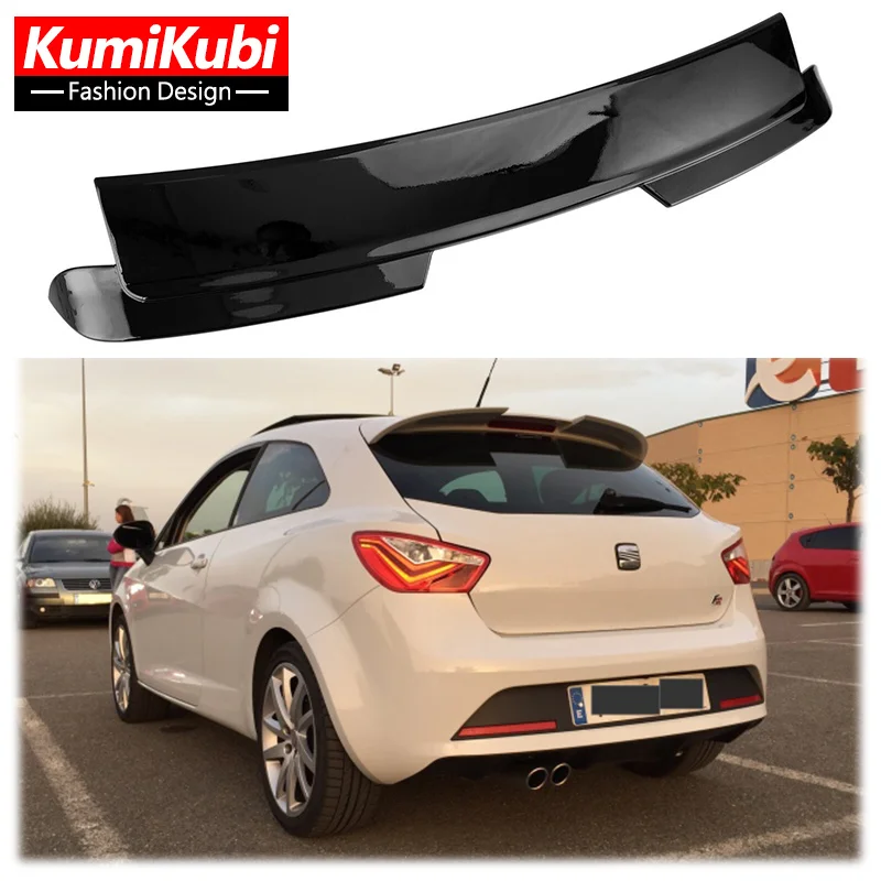 

Car Rear Roof Spoiler For SEAT IBIZA CUPRA 5-Doors 2008-2016 ABS Rear Boot Roof Spoiler Top Lip Gloss Black Or Carbon Fiber Look