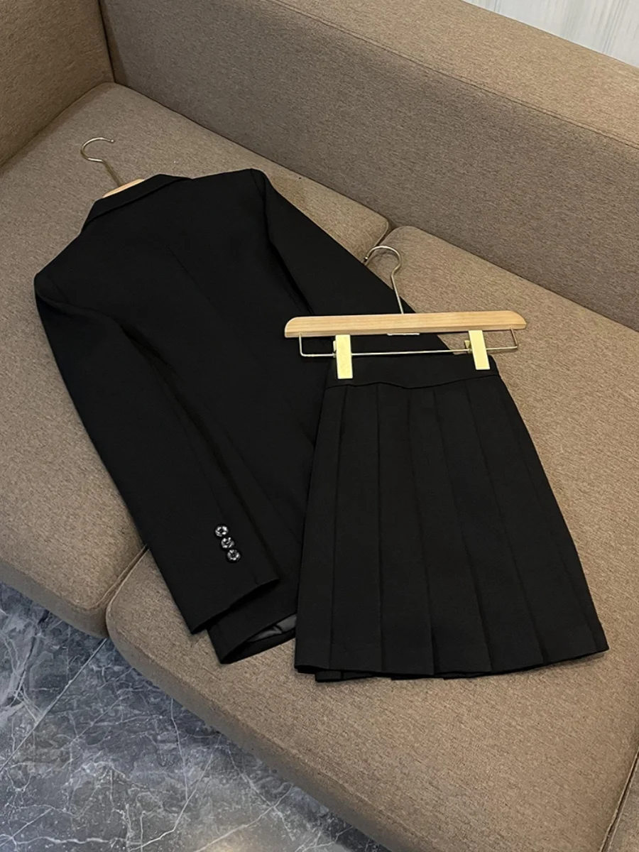 

Ele Women's Suit Skirt Set Winter 2025 Faion Outerwear High-End JK Suit Polyester Material Age 25-35 Years